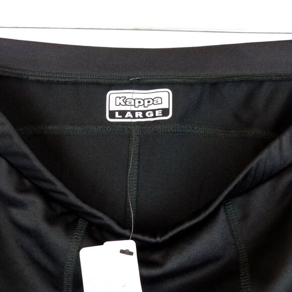 Kappa Tights Short Mens L Black Evane Kombat System Skin Fit Logos NWT Sporty - Picture 8 of 15